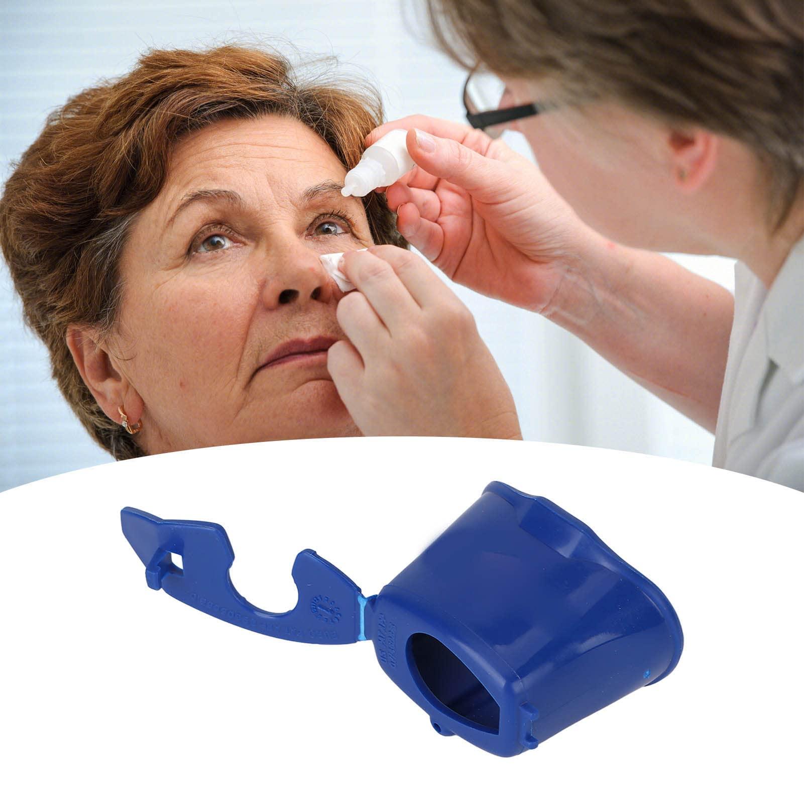 Agatige Eye Drop Applicator, Portable Autodrop Eyedrop Guide Aids Bottle Holder Tool Eye Dropper Cup Eyedropper Helper Eye Drop Holder for Elderly Children