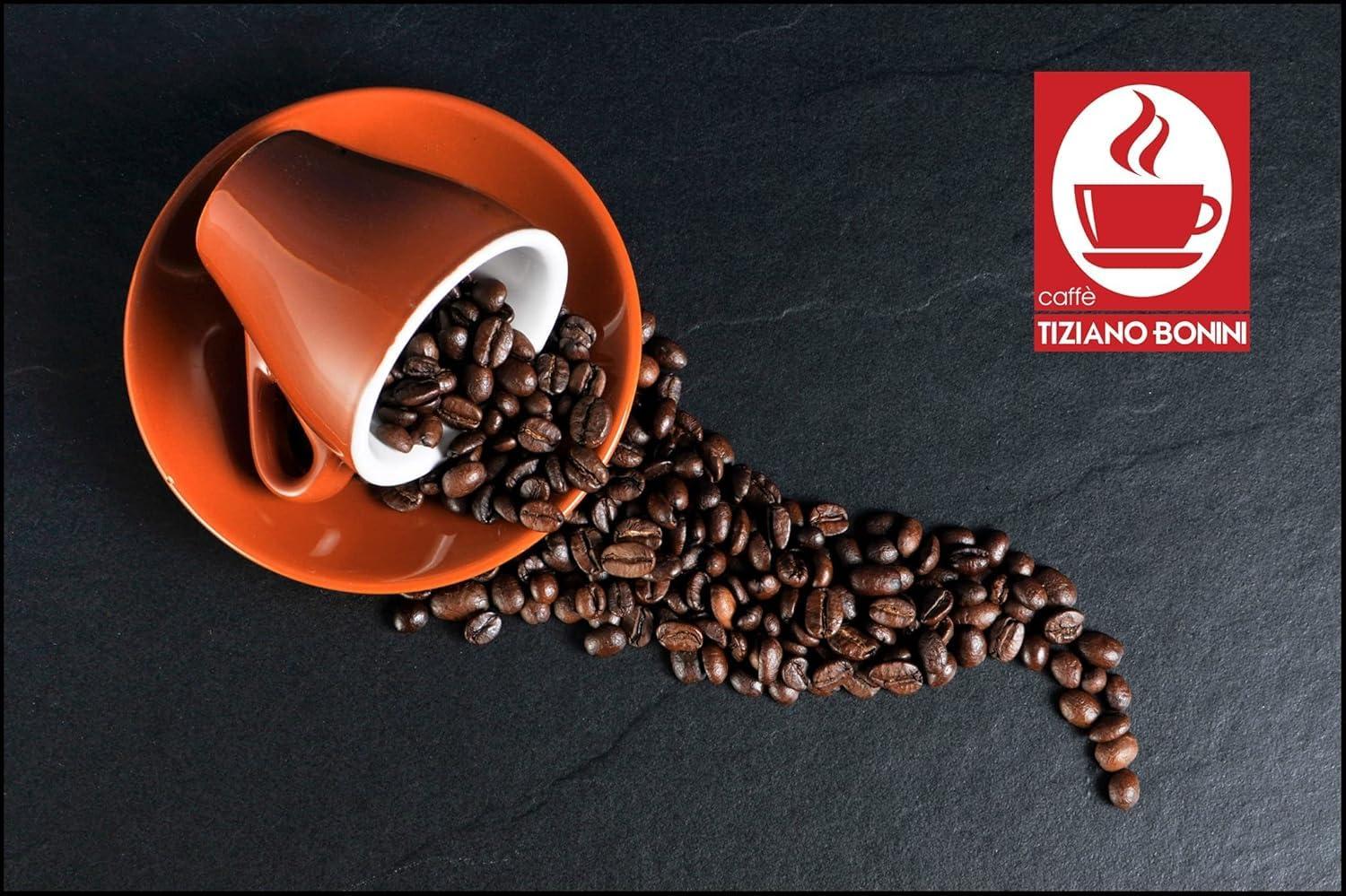 Caff Tiziano Bonini Bonini DECAF Coffee Pods, 10 Packs Decaffeinated Capsules/Pods. Each Pack 10 Pods Total 100 Pods. 100% Italian coffee