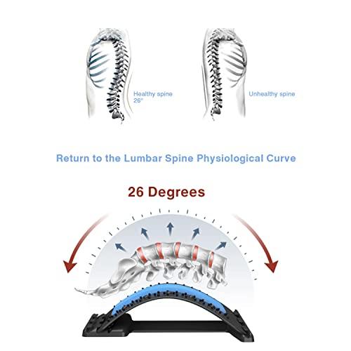 PGG-bro PGG-bro Back Stretcher, Lumbar Back Cracker Board Pain Relief Device, Multi-Level Massager for Herniated Disc, Sciatica, Scoliosis, Lower and Upper Lumbar Support Stretcher