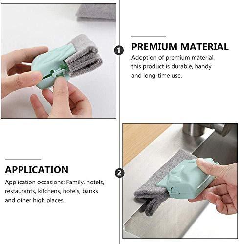 HITHSM 3Pcs Magic Window Cleaning Brush, Creative Groove Cleaning Brush, Quickly Clean All Corners and Gaps