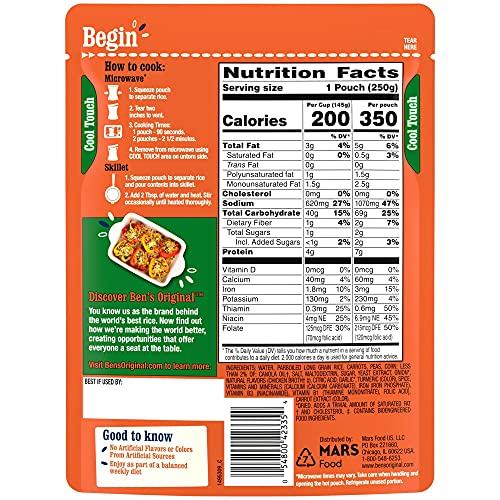 BEN'S ORIGINAL BEN'S ORIGINAL Ready Rice Garden Vegetable Flavored Rice, Easy Dinner Side, 8.8 OZ Pouch (Pack of 12)