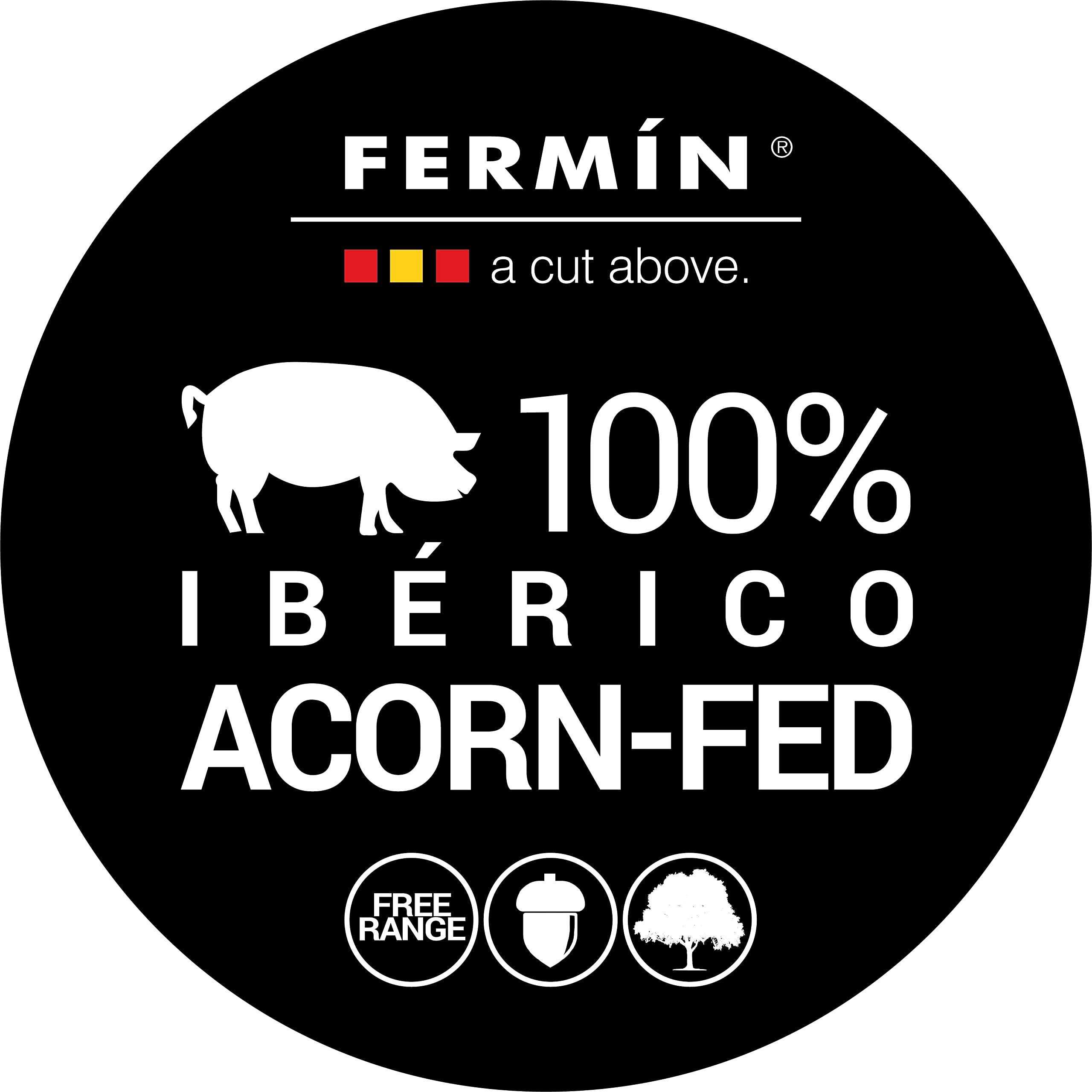 FERMIN 100% Iberico Acorn-Fed Ham Sliced 2 oz (2 Pack) | Jamon de Bellota 100 % Iberico Loncheado 2 oz (2 Pack)