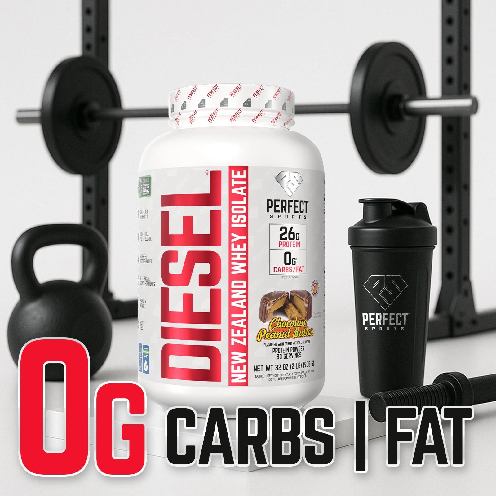 PERFECT SPORTS PERFECT SPORTS Diesel 100% New Zealand Whey Isolate - 2lbs Chocolate Peanut Butter