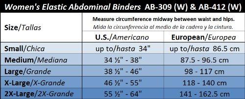 ITA-MED ITA-MED 9\" Wide Breathable Abdominal Binder for Women, Ideal Wrap for Postpartum, C-Section, and Post Surgery Recovery, Body-Shaping Effect, Made in USA, Beige, Small