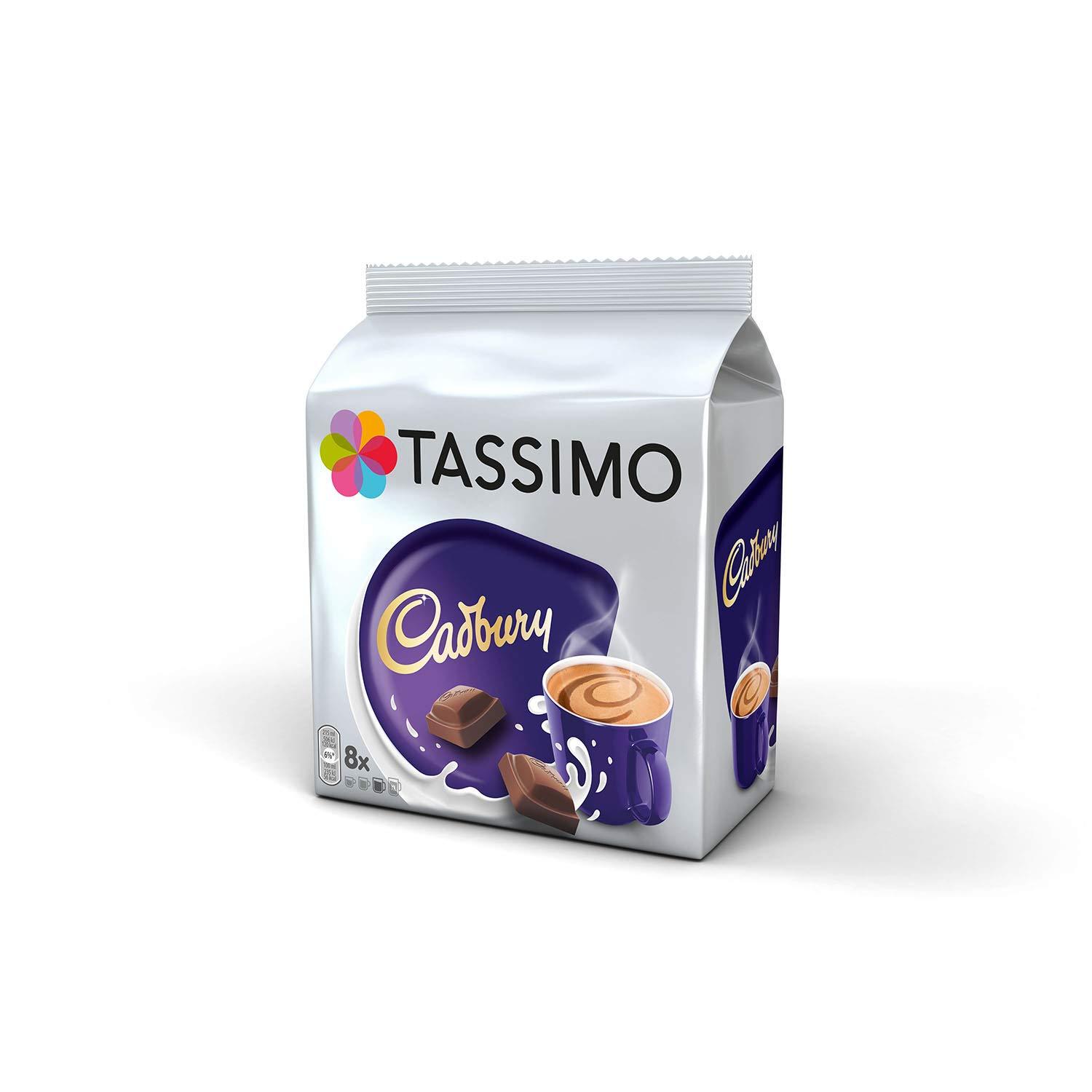 Tassimo Tassimo Coffee Selection - Costa Cappuccino/Americano/Cadbury Hot Chocolate/L'Or Latte Macchiato/Kenco Americano pods - 5 Packs (56 Servings)