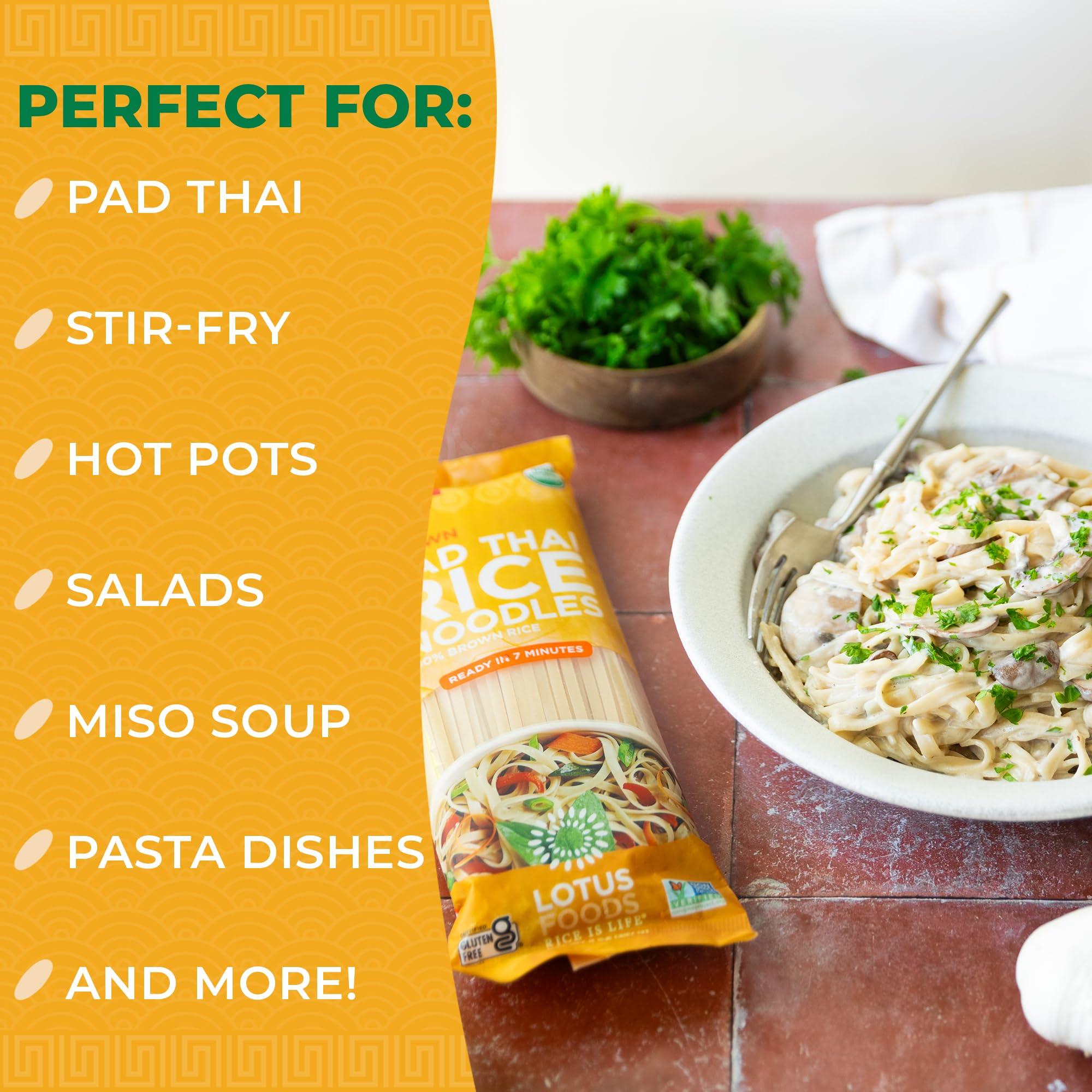 Lotus Foods Lotus Foods Organic Brown Pad Thai Rice Noodles (PACK OF 3)