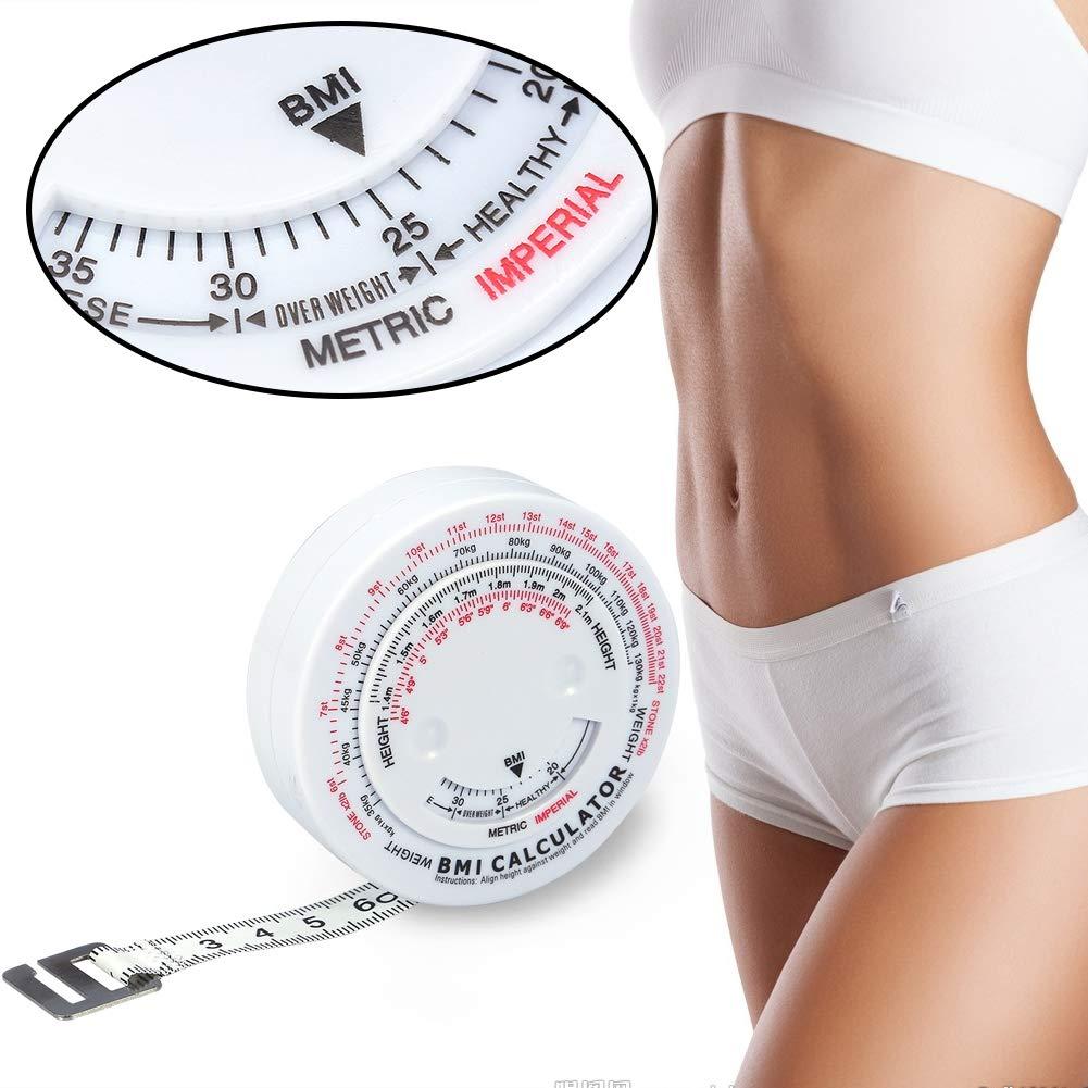 SUPYINI Beauty Body Mass Index Round Fat Measurement Fitness Measurement Body Retractable Band