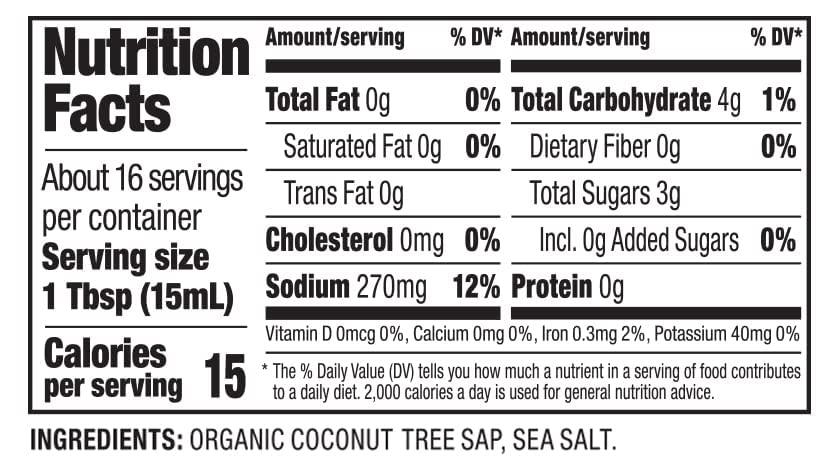 COCONUT SECRET Coconut Secret, Organic Liquid Coconut Aminos, 8 fl oz (pack of 3), All-Purpose Seasoning Sauce & Marinade, Soy-Free Soy Sauce Alternative, Low Sodium, Low Glycemic, Vegan & Gluten Free Stir Fry Sauce
