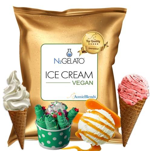 AussieBlends AussieBlends Vegan Ice Cream Mix for Soft Serve, Rolled Ice Cream, Gelato, Liquid Nitrogen Ice Cream, Hard Ice Cream, and Scooped Ice Cream, 1-Pack