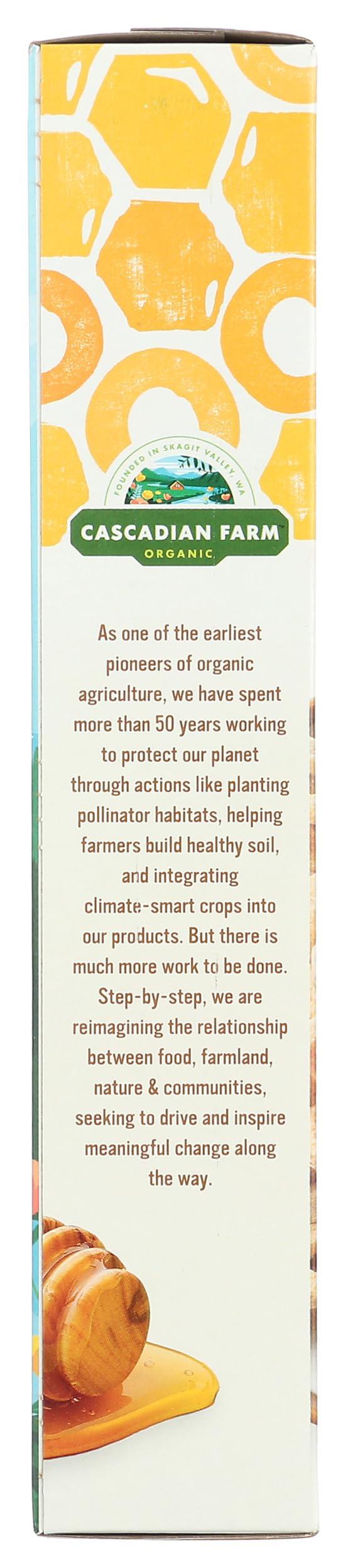 Cascadian Farm Cascadian Farm Organic Honey Nut O\'s - Cereal de nueces y miel, 9.5 onzas