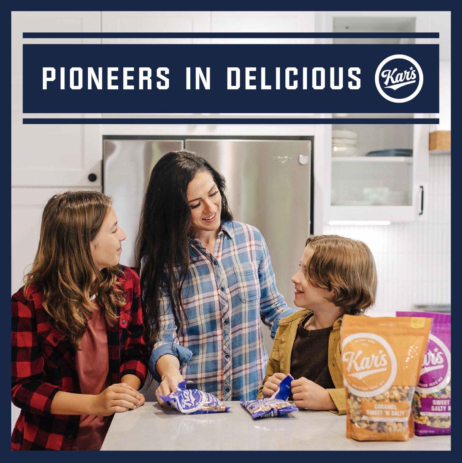 Kar's Kar's Nuts Peanut Butter 'N Dark Chocolate Trail Mix Snacks - Roasted Peanuts, Peanut Butter Candies, Dark Chocolate & Butter Toffee Peanuts, 12 oz Resealable Pouch (Pack of 6)