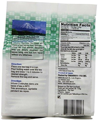 Takaokaya Takaokaya Tea T Green Sencha, TeaBags, 64 Count Unit