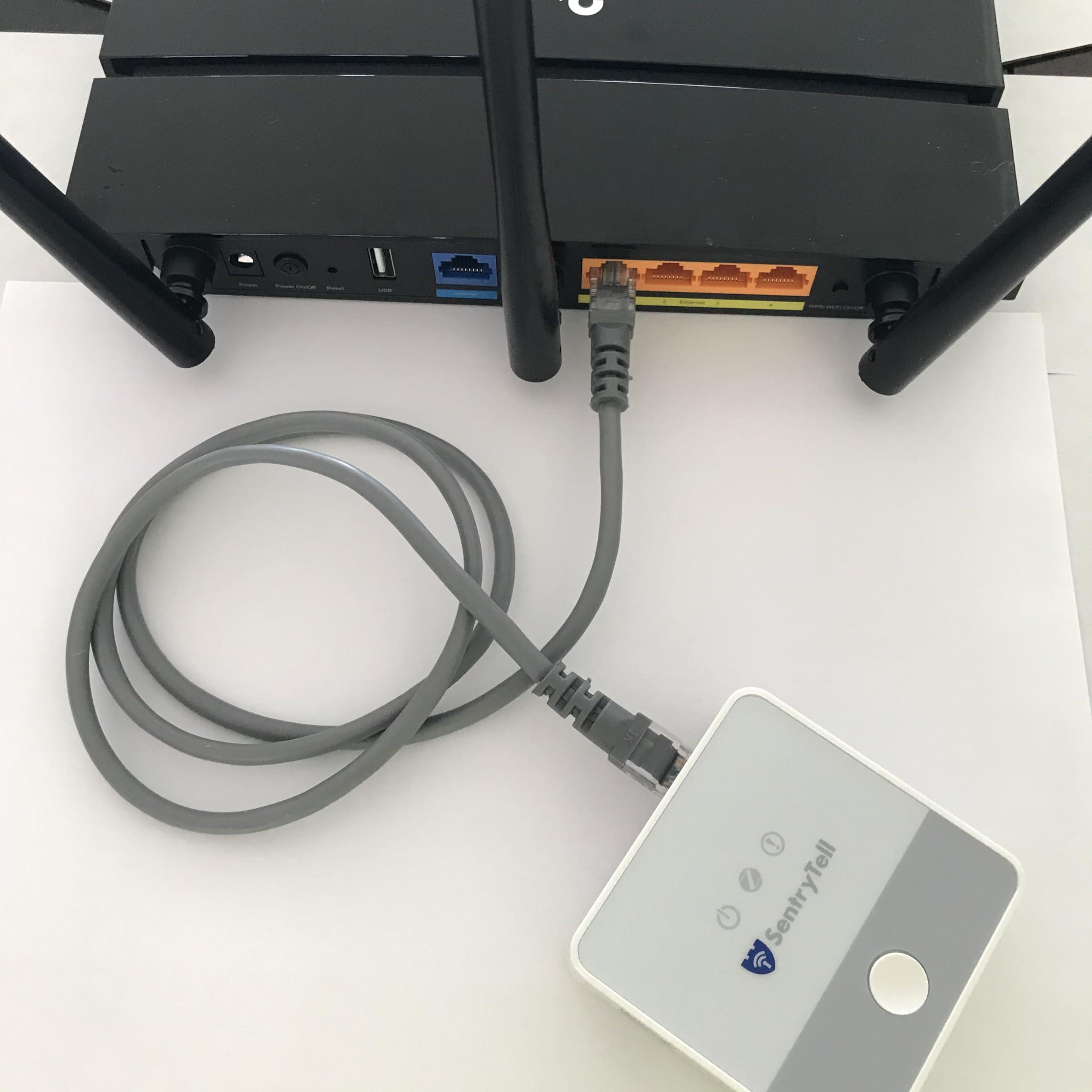 SentryTell SentryTell Senior Monitoring System with Wireless Motion Sensors, Door and Window Security Alarms, and Real-Time Alerts for Elderly Patient Care, Remote Monitor