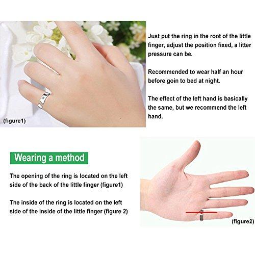 ZJchao Anti snoring Rings for Men Prevent Snoring Ring, Anti Snoring Acupressure Anti Snoring Ring Sleeping Breath First Aid Acupressure Treatment Snore Device
