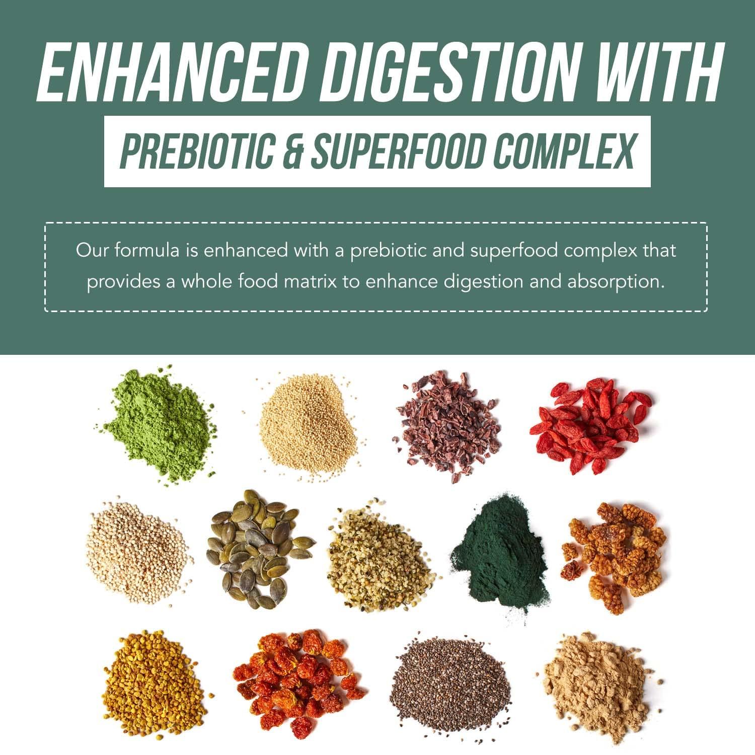 Triquetra Health Organic Vitamin D3 5,000 IU - 100% Whole Food & Plant-Based Cholecalciferol Form, 100% Vegan Vitamin D - Enhanced with Prebiotic & Superfood Complex Organic, Vegan, GMO & Gluten Free (60 Capsules)
