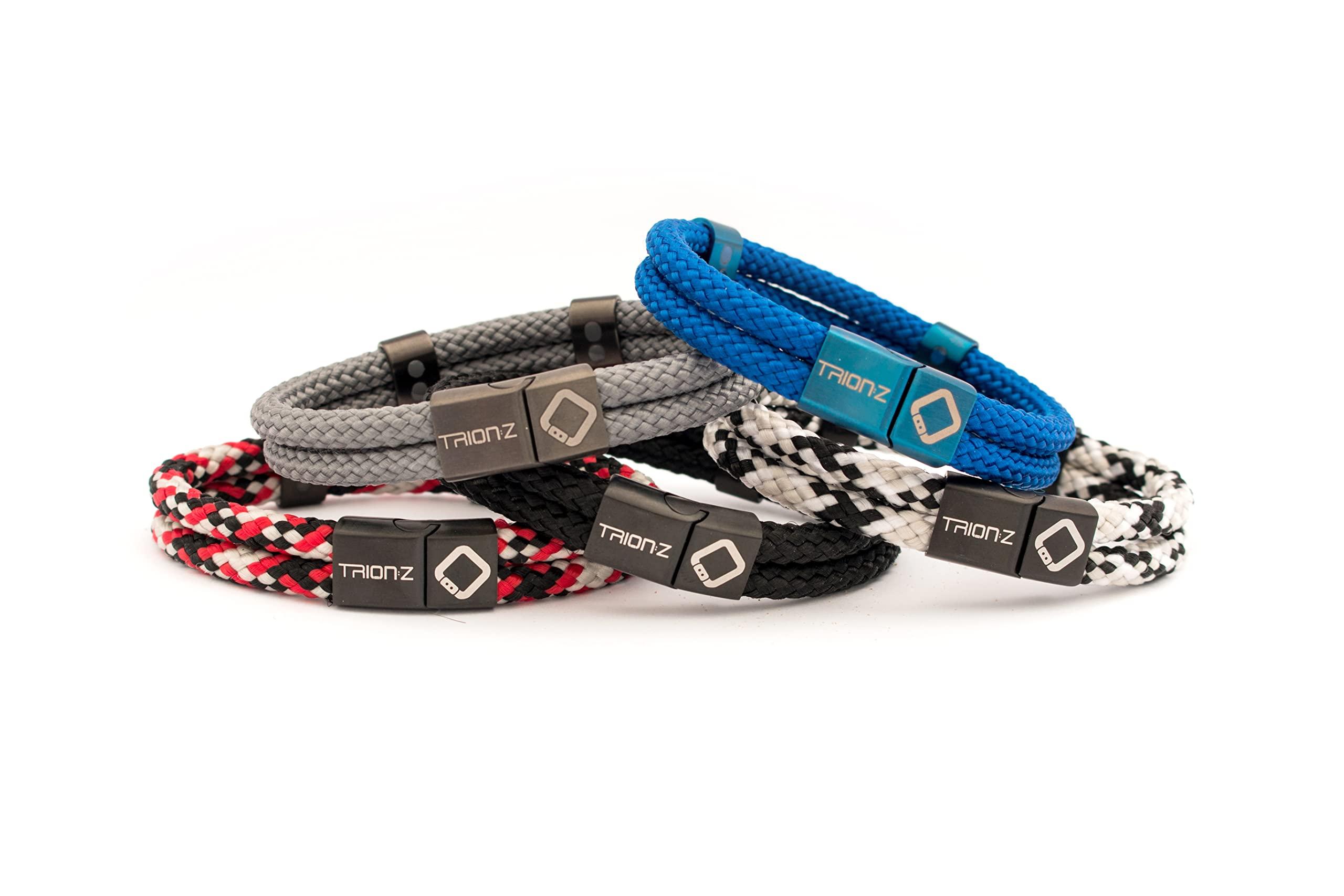 TRION:Z Trion:Z Zen Loop Duo Magnetic Field Therapy Wristband for Women & Men Featuring Patented ANSPO Technology (Black, X-Large)