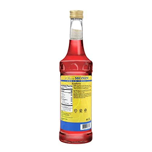 Monin Monin - Sugar Free Raspberry Syrup, Sweet and Tart, Great for Cocktails and Lemonades, Gluten-Free, Non-GMO (750 ml)