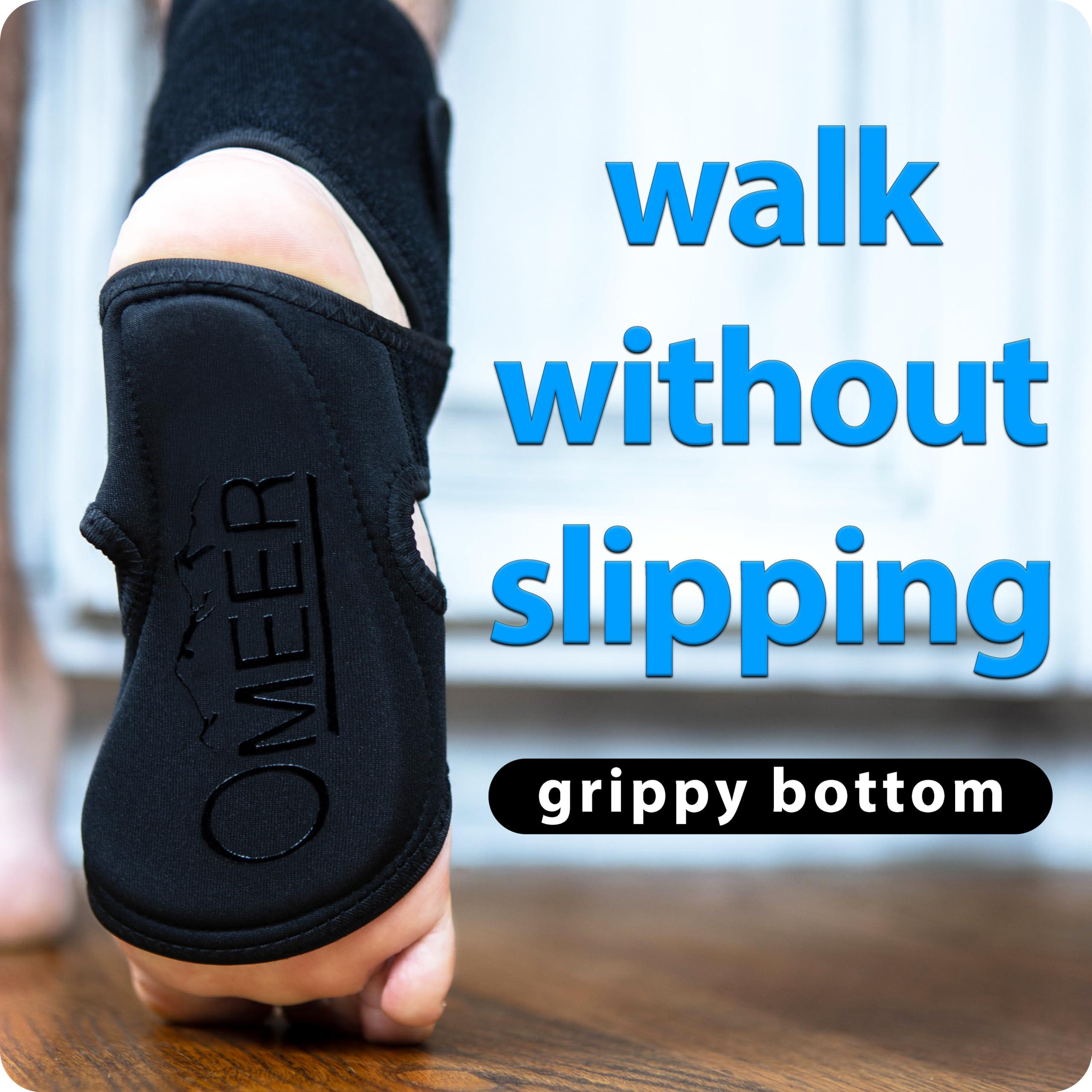 Omeer Omeer Right Foot AFO Foot Drop Brace For Walking With Shoes, Socks, Or Barefoot Provides Foot Drop Support For Men Or Women And Also Provides Plantar Fasciitis Relief