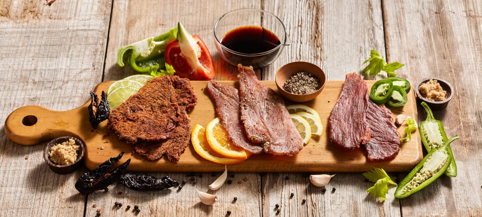 fusionJerky Fusion Jerky Artisan Beef Jerky, Japanese BBQ, 2.5 oz - All Natural, 10g Protein, Premium USA Sourced Meat, Gluten Free, Prime Cuts, No Nitrates, No Added MSG, No Preservatives, Made in USA