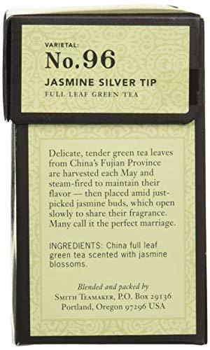 Smith Teamaker Smith Teamaker Jasmine Silver Tip Green Tea (Pack of 6 - 15 Bag Each)