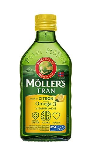 Möllers Möllers Tran Cod Liver Oil 250 ml/ 8.45 fl oz | Citron Flavor | Omega-3 | Fish Liver Oil