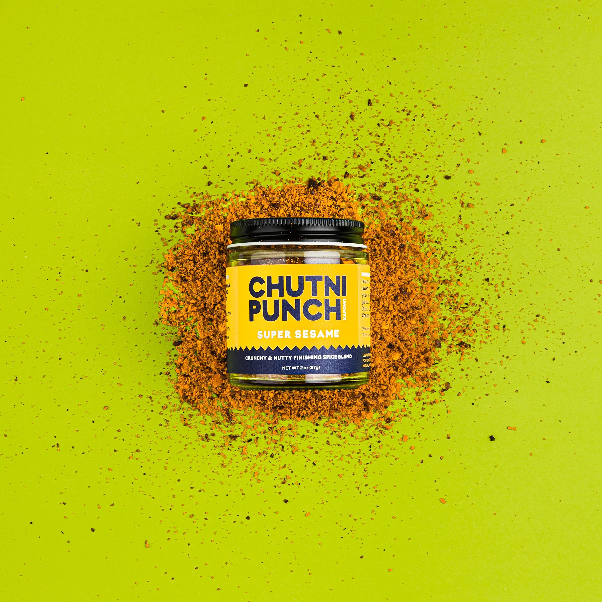 Chutni Punch CHUTNI PUNCH Super Sesame. Finishing Spice Blend. South Indian Inspired Chutney Powder. Vegan. Gluten Free.