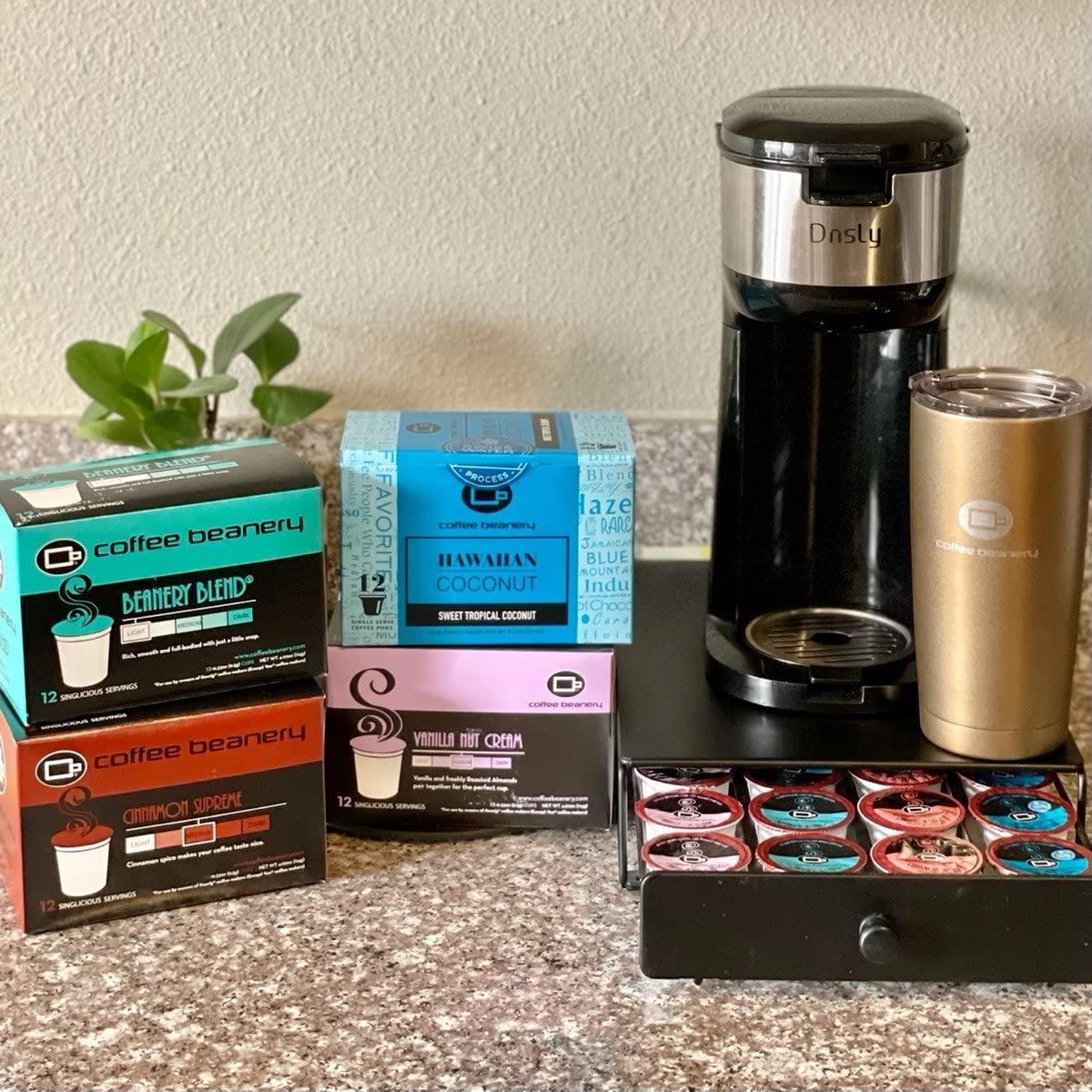 Coffee Beanery Vanilla Macadamia Nut Coffee Pods by Coffee Beanery | 48ct Bulk Flavored Coffee Pods Medium Roast Coffee Pods| 100% Specialty Arabica Coffee| Gourmet Coffee Pods