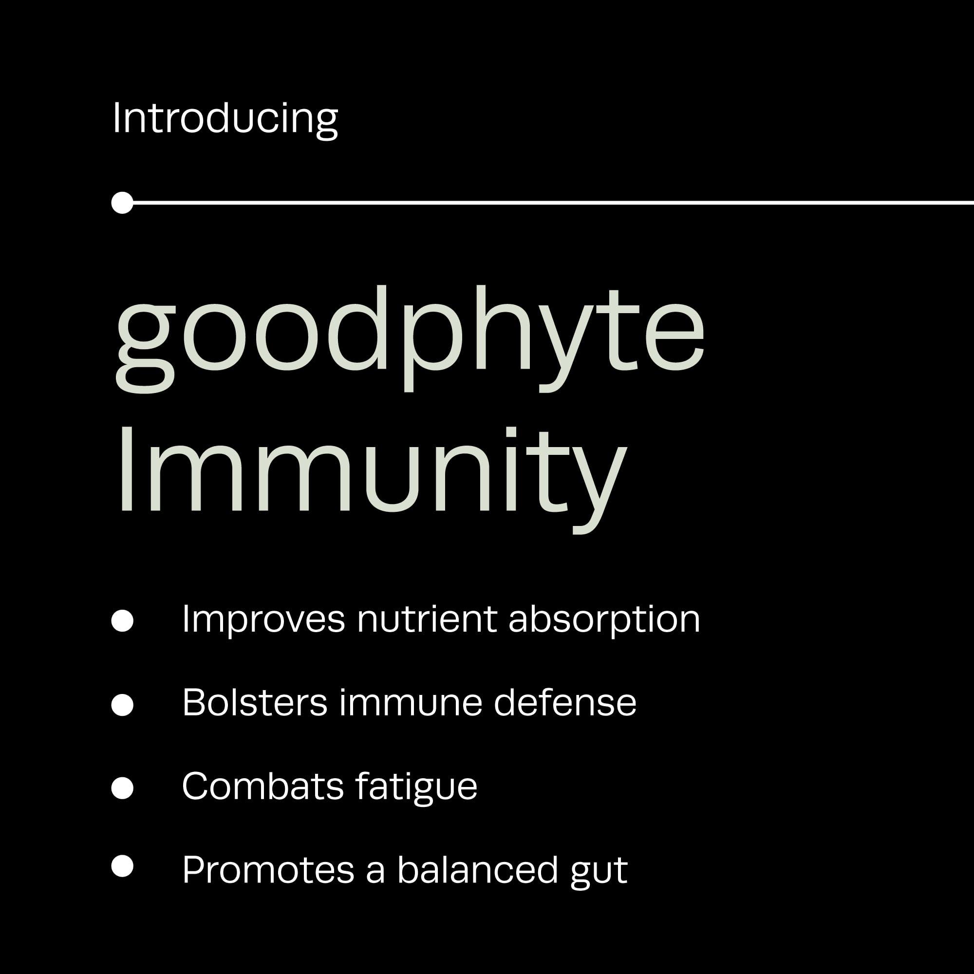 Goodphyte Goodphyte | Immunity Dietary Supplement | 60 Capsules | Naturally Occuring Enzymes That Regulate Digestion | Premium All Natural Relief from IBS, Constipation, Bloating, Gas, & Indigestion
