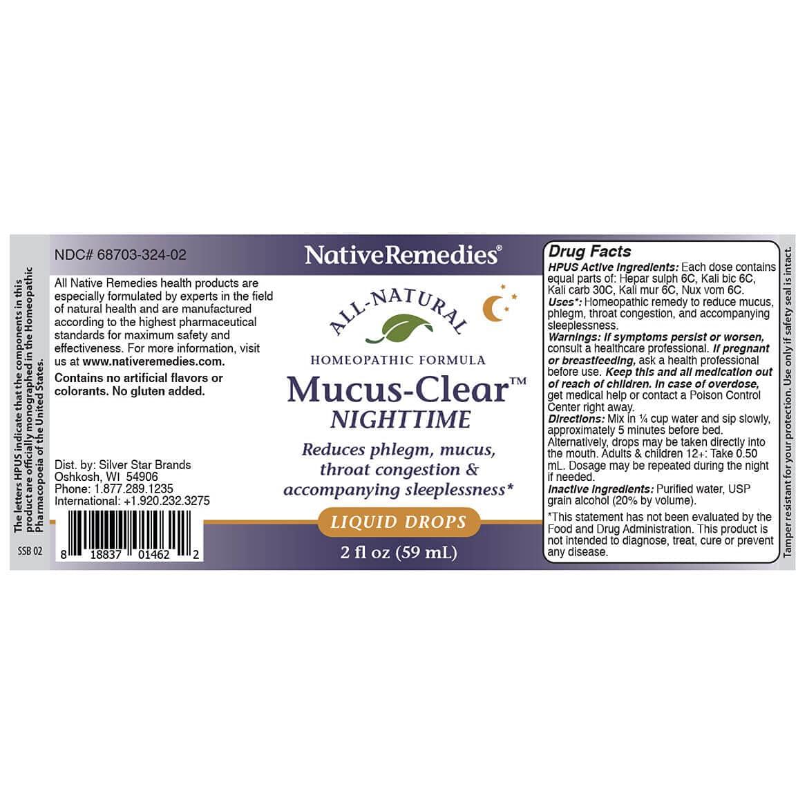 Native Remedies Native Remedies Complete Mucus-Clear ComboPack for 24 Hour Relief of Mucus & Phlegm Congestion