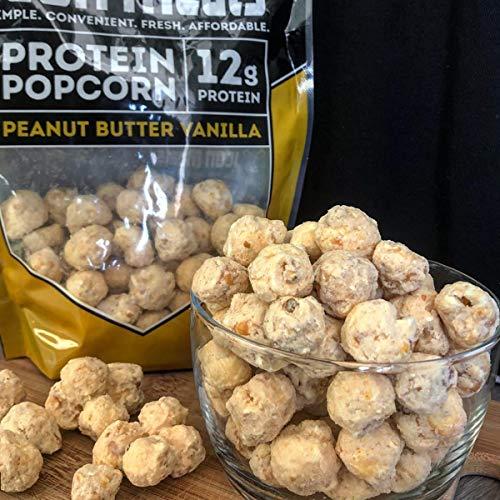 ICON MEALS ICON Meals Protein Popcorn, High Protein Popcorn, All Natural, Air Popped, Zero Added Sugar, 10g Protein, 1 Bag (8.5 oz, Blueberry Cheesecake)