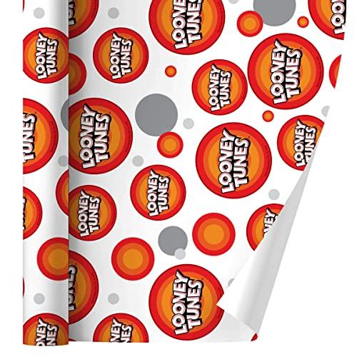 GRAPHICS & MORE GRAPHICS & MORE Looney Tunes Logo Gift Wrap Wrapping Paper Roll