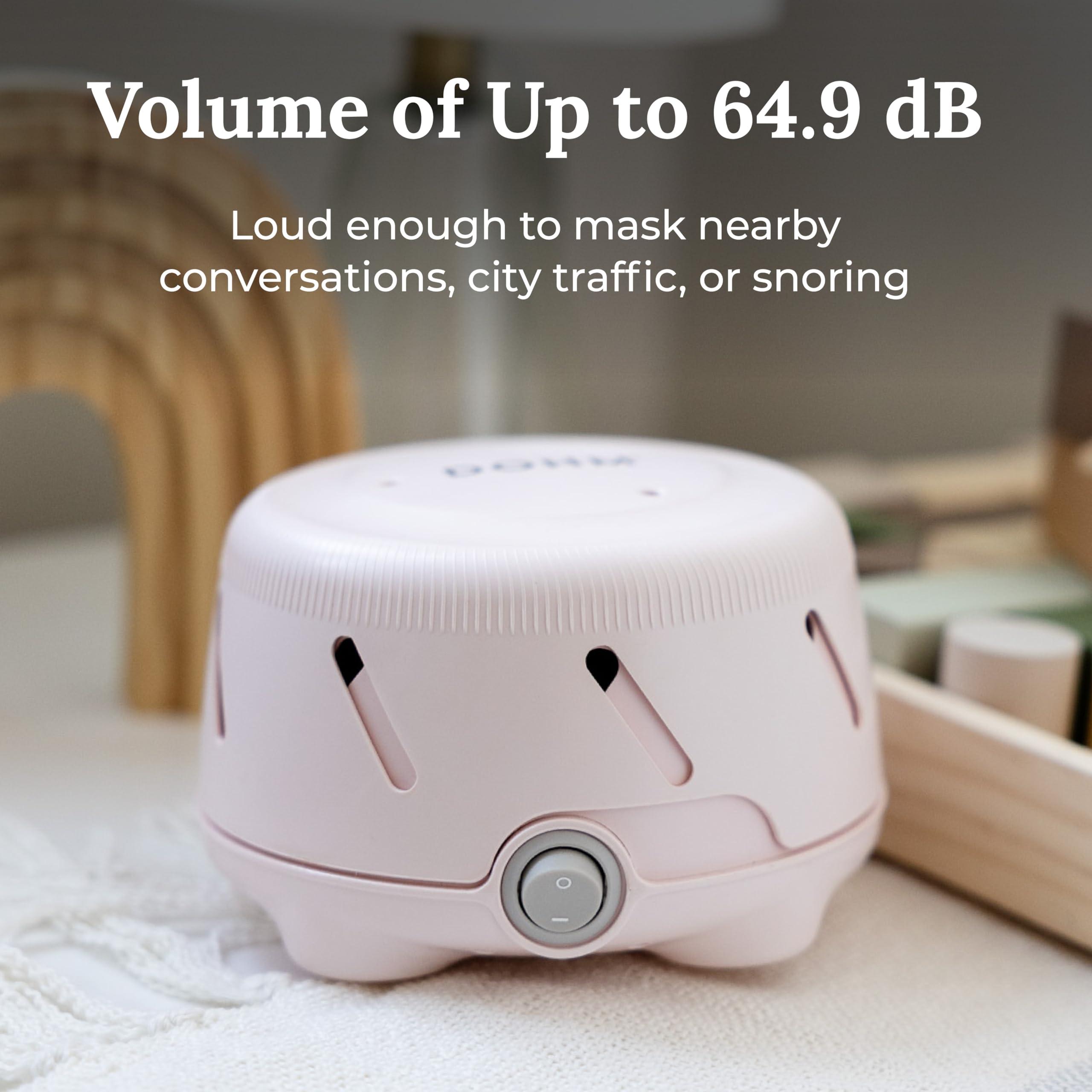 Marpac Yogasleep Dohm Uno White Noise Sound Machine, Natural Pink Noise from a Real Fan, Adjustable Tone & Noise Canceling for Office Privacy & Meditation, Sleep Aid for Travel, Baby & Adults (Pink)