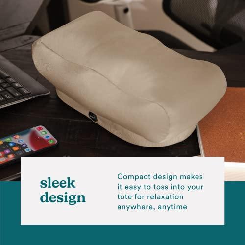 Homedics Homedics Comfy Footrest Massager, Soothes Tired Feet and Toes, Invigorating Vibrations, Beanbag-Style Cushion, Soft Pedestal, Total-Foot Relaxation, One-Switch Controls, for Home or Office