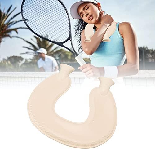 JUOPZKENN JUOPZKENN U Shaped Neck Hot Water Bag Double Knitted Insulation Rubber Warm Hot Water Bottle Hot Water Bag, Relief Neck Relaxing Warming Heating Wrap Pillow Hot Water Bag(Gray Cover)