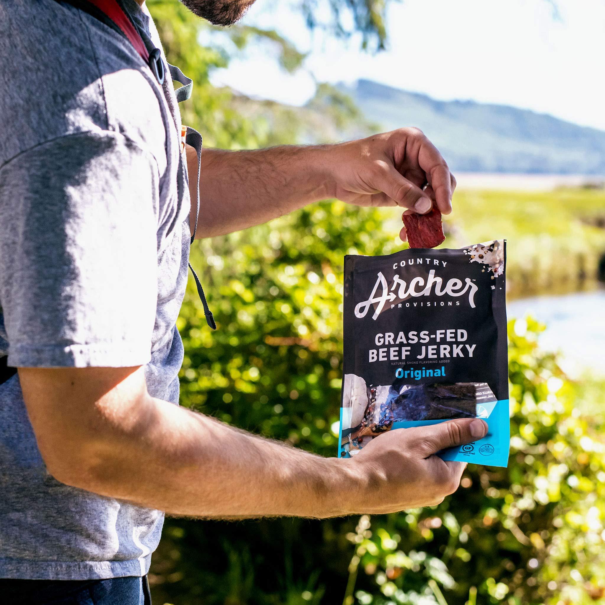 Country Archer Country Archer Beef Jerky by 100 GrassFed Gluten Free, Original, 7 Ounce