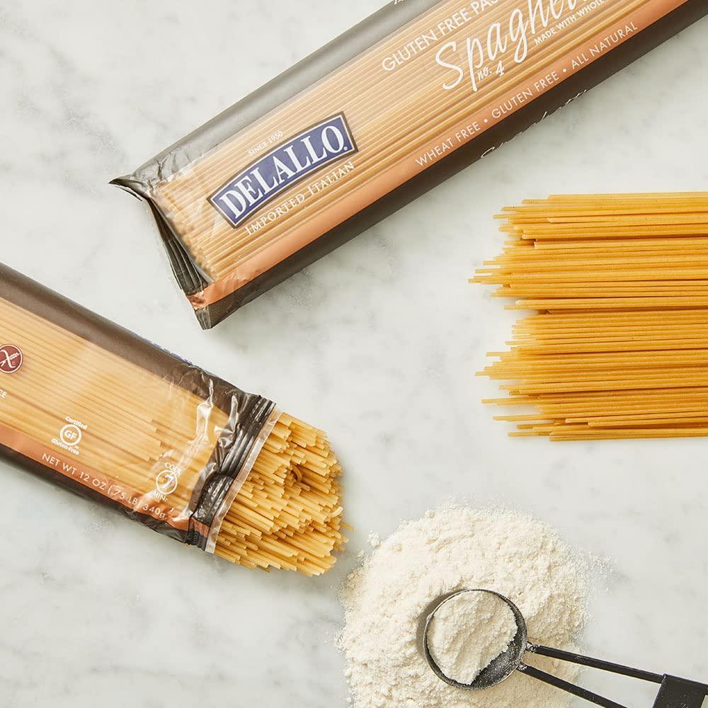 DeLallo DELALLO Whole Grain Brown Rice Spaghetti, 12 OZ