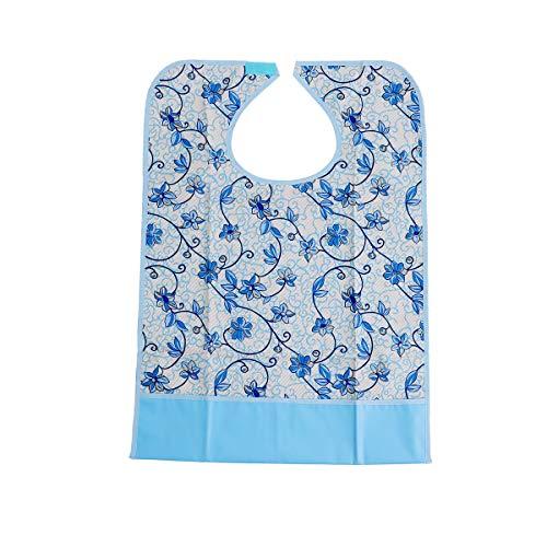 HEALLILY HEALLILY Adult Bib Clothing Protector Waterproof Napkin Apron Mealtime Protector for Elderly Disabled Patients