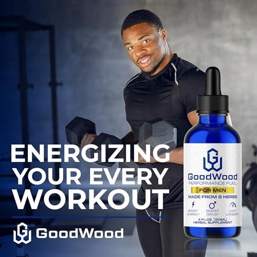 GoodWood GoodWood - Male Liquid Drops - Increases Stamina and Size - Improves Energy, Drive, and Power - for Men Ages 30, 40, 50, 60+ - Made with 8 Herbs and Organic - One Pack