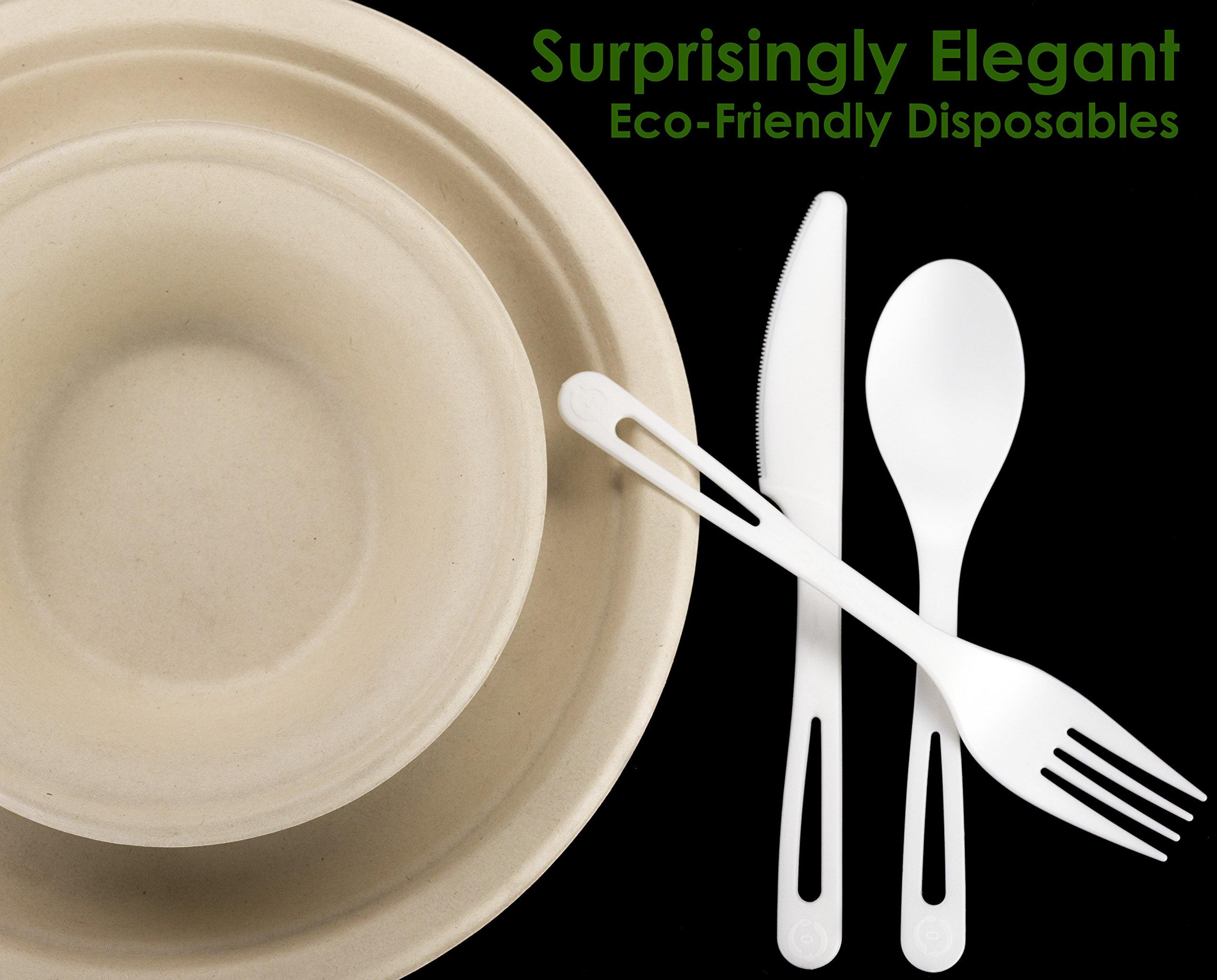 Avant Grub Spoons Made From Non-GMO Plant-Based Plastic 25 Pack. Sturdy Utensils are Certified Compostable, Disposable, Eco-Friendly Cutlery With No Wood Taste. Safe for Hot and Cold Foods!