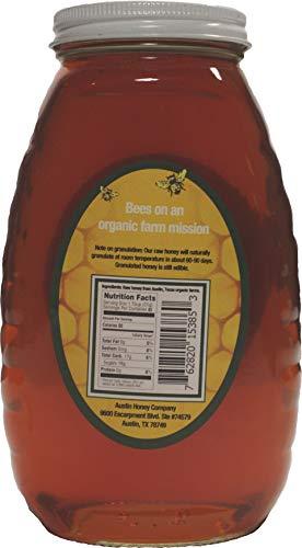 AUSTIN HONEY CO. 1 lb. Glass jar of wildflower honey