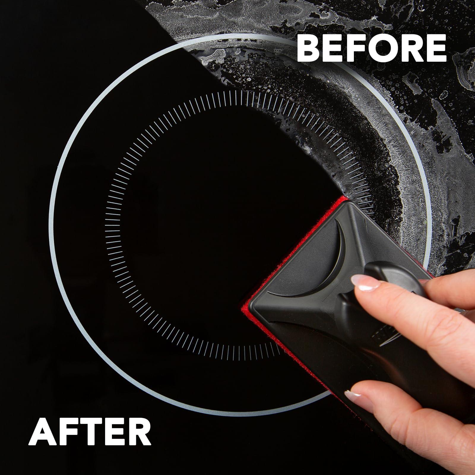 Weiman Weiman Cooktop and Stove Top Cleaner Kit - Glass Cook Top Cleaner and Polish 10 oz. Scrubbing Pad, Cleaning Tool, Razor, Scraper