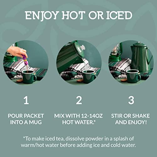 Cusa Tea Cusa Tea & Coffee | Premium Instant Lemon Black Tea With Real Fruit & Spices | Organic Leaves Drink Mix Packets | Hot or Iced Tea (100 Single Servings)