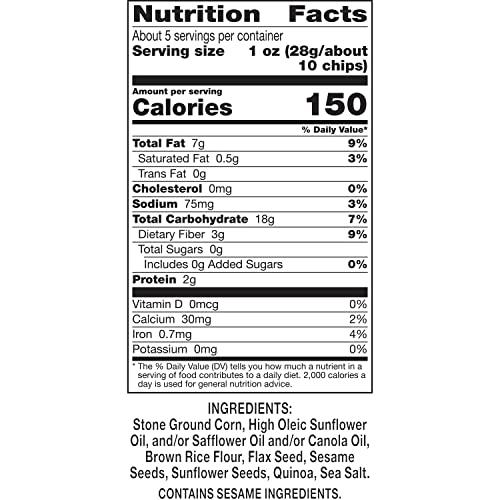 Food Should Taste Good Food Should Taste Good Tortilla Chips, Multigrain, Gluten Free, 5.5 oz (Pack of 12)