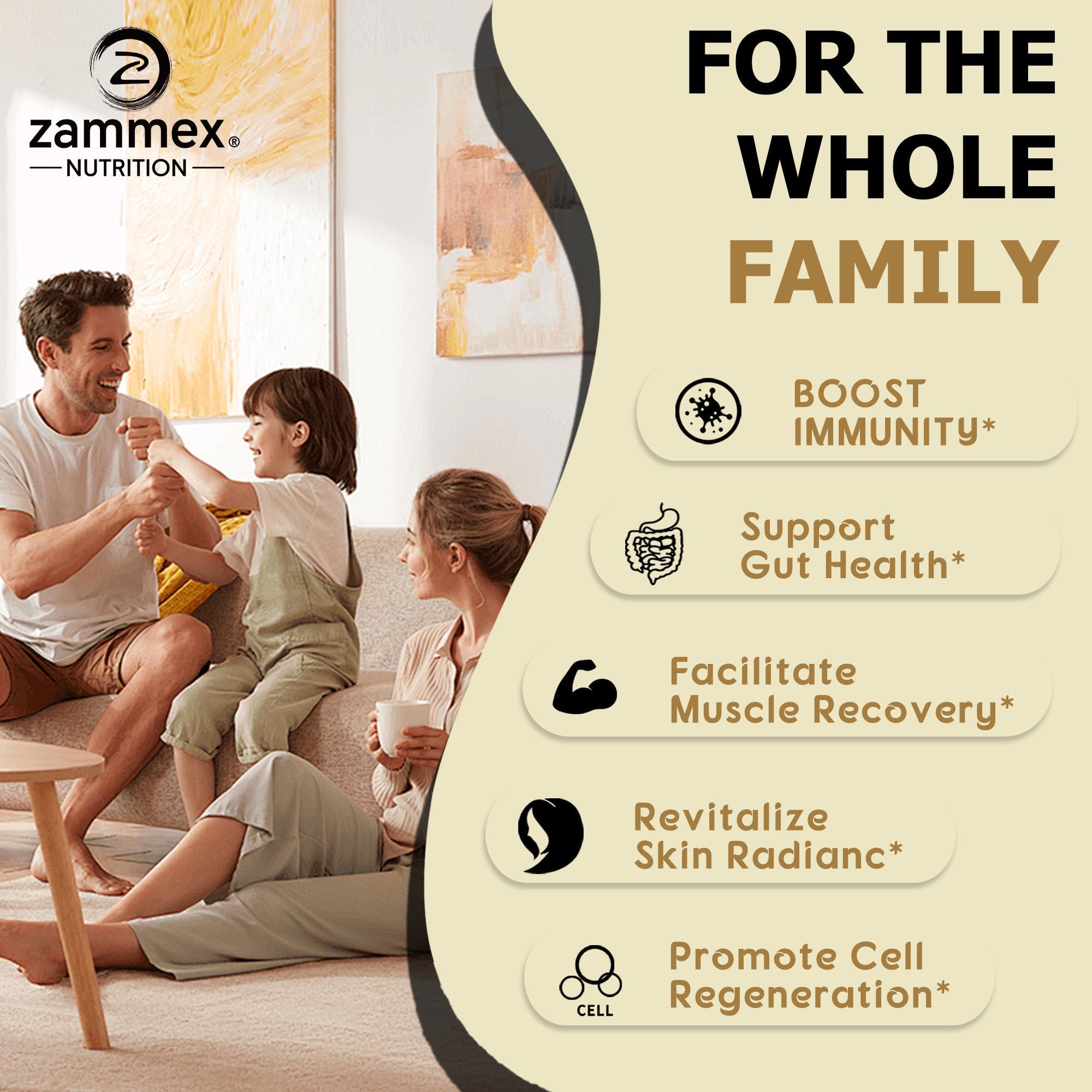 Zammex Zammex Bone Broth Protein + Bovine Colostrum Powder
