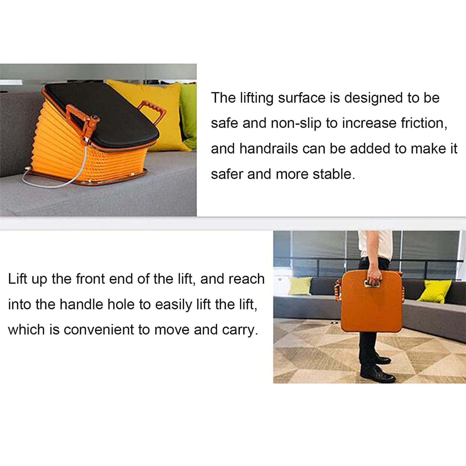 COMAAM COMAAM Powered Lift Cushion Chair Lift Assist,Portable Electric Lifting Seat, with Support for Up to 300 Pounds Chair Lift and Sofa Stand Assist for Seniors,42x41x5.4cm