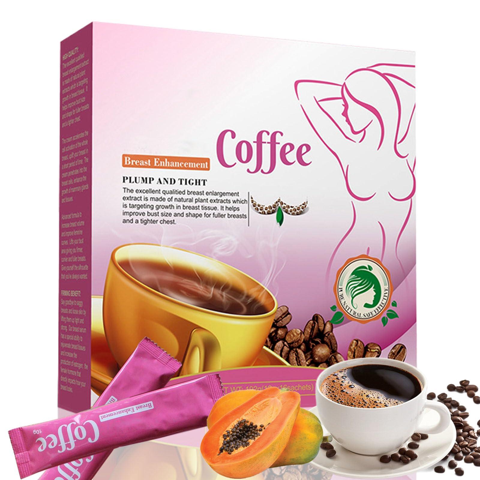 WEERSHUN Papaya Coffee - Papaya Pueraria Breast Enhancement Coffee 16bags/Box (1 Box)