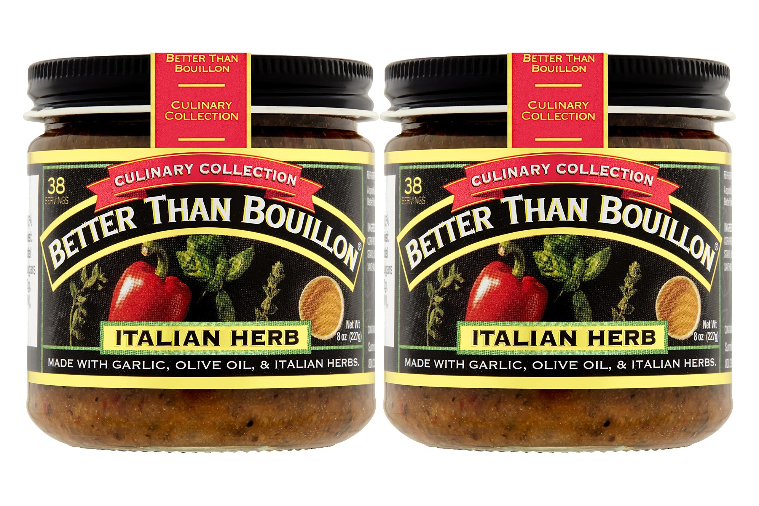 Better Than Bouillon Better Than Bouillon Culinary Collection Base, Italian Herb Base, Contains 38 Servings Per Jar, 8-Ounce Glass Jar (Pack of 2)