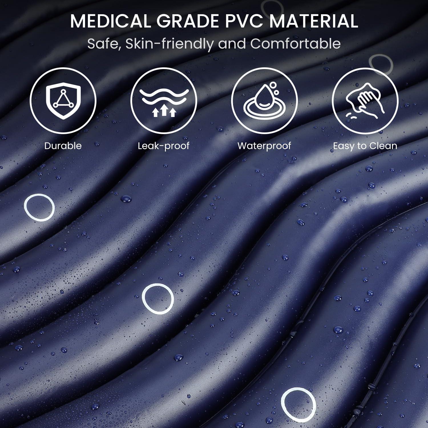 Kekoy KEKOY Alternating Air Pressure Mattress Pad with Micro Air Vents for Bedsore Prevention, with Whisper Quiet Pump, Waterproof Pressure Relief Ulcer Cushion Pad for Bed Sores for Hospital Bed Home Bed