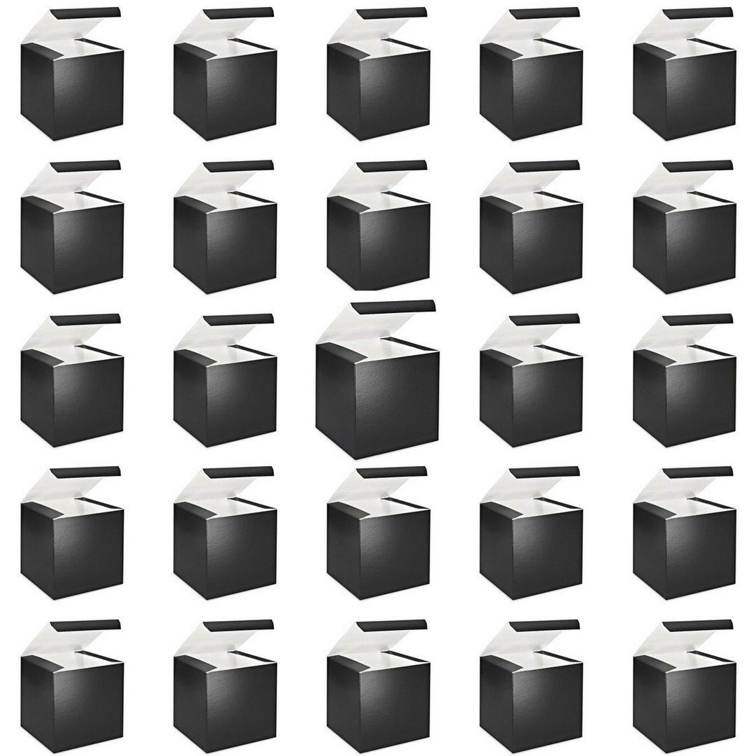 Better Bag & Box Co Gift Boxes - 6 x 6 x 6", Glossy Black (100 Piece Case) (Gloss Black)