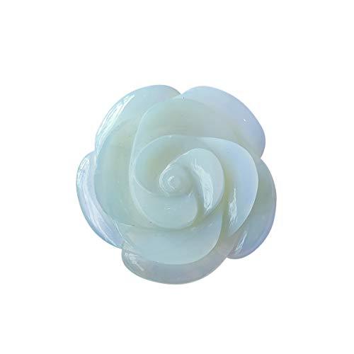 Shubhanjali Shubhanjali Opalite Crystal Flower 60-70 gm Natural Opal Stone Sky Blue Crystal Flower Gemstone for Reiki Healing
